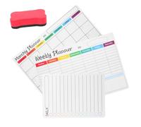 Veemoon Tableau Blanc Magnétique Effaçable Hebdomadaire pour Réfrigérateur et Bureau Planificateur de Tâches Portable et Réutilisable Tableau Mémo Magnétique pour Organisation Familiale