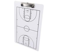 Veemoon Tableau de Basketball Effaçable Double Face en Pvc Solide, Format Compact Portable pour Planification de Match et Compétition Sportive, Outil D’analyse pour Entraîneurs