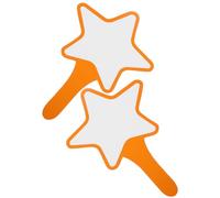 Veemoon Tableau de Score à Écriture Recto Simple Facile à Utiliser en Écume Orange 2pcs Petits Tableaux Blancs Portables pour Vote et Présentation