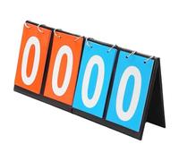 Veemoon Tableau de Score Portable 4 Chiffres en Carton et Métal, Marqueur Réutilisable pour Football, Basketball, Tennis et Badminton, Accessoire Sport Polyvalent pour Compétition
