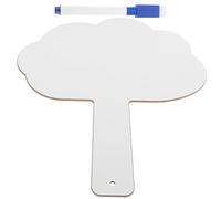 Veemoon Tableau Double Face Effaçable à Sec Paddle de Portable pour Étudiants Planche à Dessin Éducative Accessoire de Classe Pratique Couleur Aléatoire