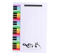 Veemoon Tableau Effaçable Cinq Lignes Portable Plastique pour Notation Musicale Tableau Exercices Réutilisable pour Enseignement et Pratique