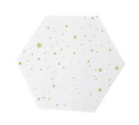 Veemoon Tableau en Feutre Hexagonal Blanc pour Décoration Murale Familiale, Panneau Décoratif Pratique et Facile à Utiliser, pour Photo Murale DIY