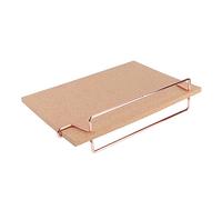 Veemoon Tableau Liège Mural Bois avec Base Rose Doré Tableau Daffichage Multifonction pour Messages et Notes Surface Lisse Facile à Écrire pour Maison et Bureau