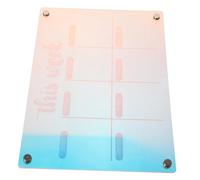 Veemoon Tableau Magnétique Planificateur Effaçable à Sec Acrylique pour Réfrigérateur Tableau Mémo Portable pour Organisation Hebdomadaire Surface Lisse