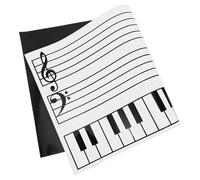 Veemoon Tableau Magnétique Portées Musicales Effaçable à Sec, Planificateur Mural pour Réfrigérateur, Autocollant Souple 30X60 CM, Outil d'Organisation Polyvalent Cuisine