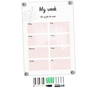 Veemoon Tableau Mural Transparent Effaçable Acrylique Tableau de Messages Manuscrits Pratique pour Maison École Bureau Planificateur Réutilisable et Simple à Utiliser
