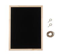 Veemoon Tableau Noir Mural Encadré en Bois Massif 30X40 CM Panneau Suspendu à Simple Face Surface Lisse Effaçable à la Craie pour Maison Bureau et École