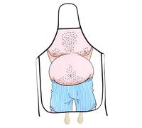 Veemoon Tablier De Cuisine Original Tissu Sergé Motif Homme Ventre Drôle Tablier Cuisson Et Barbecue Unisexe Cadeau Humoristique Pour Fête Des Pères Et Anniversaires