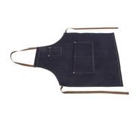 Veemoon Tablier de Travail en Jean Ajustable pour Coiffeur avec Rangements, en Coton et Polyester, pour Salon et Café, 1pc Noir Pratique et Résistant