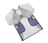 Veemoon Tablier Transparent à Manches Longues en Pvc, 2 Poches pour Essuyer les Mains, Couverture Complète, Réutilisable, Blanc, pour Vaisselle et Travail, Unisexe