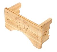 Veemoon Tabouret De Toilette En Bois Massif Multifonctionnel Pour Adultes Antidérapant Marchepied Salle De Bain Repose-pieds Toilettes Pour Posture Physiologique Confort