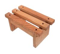 Veemoon Tabouret en Bois Rouge Chêne Massif, Petit Marchepied Antidérapant, Meuble Garçon Et Filles Multifonction, Usage La Cuisine Et Salle De Bain, Escalier Intérieur Sécurisé Et Stable