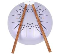 Veemoon Tambour à Langue en Acier Inoxydable 55 Pouces Instrument de Percussion Unique pour Adultes et Garçon et Filles Tambour à Main pour Contemplation et Apprentissage Batterie