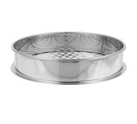 Veemoon Tamis à Sol en Acier Inoxydable 20 CM Trous Ronds 10 MM Tamiseur de Boue Filet Filtrant en Maille Outil de Jardinage Pratique pour Tamisage de Terre et Compost