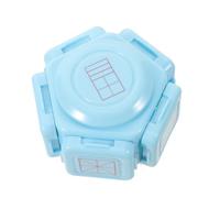 Veemoon Tampon d'apprentissage à rouleau encreur 7 en 1 avec grille de | Guide des caractères chinois, modèle d'exercice d'écriture, outil de mathématiques pour la maternelle, aide à