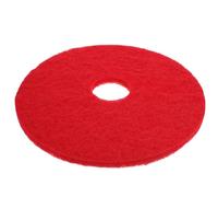 Veemoon Tampon de Nettoyage pour Machine à Polir Sols 43 CM Rouge Coussin de Nettoyage Remplaçable en Tissu Solide Accessoire Polyvalent pour Parquet Carrelage et Marbre Tampon de