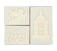 Veemoon Tampon en Bois DIY pour Loisirs Créatifs Tampon Décoratif pour Scrapbooking et Journal Intime Motif d'ange' 1 Pièce Outil de Décoration pour Cartes et Albums