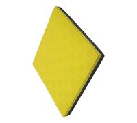 Veemoon Tapis Anti-vibrations en Eva 25x25x2,5 Cm Noir et Jaune, Coussin Insonorisant Antidérapant pour Robot Culinaire, Patin Amortisseur Compatible Plan de Travail, Facile à Nettoyer
