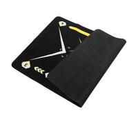 Veemoon Tapis D'entraînement de Football en Salle Antidérapant Noir et Jaune, Tapis pour L'entraînement des Appuis et Contrôle des Pas, Isolant Phonique, Équipement Portable pour Futsal