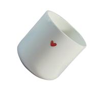 Veemoon Tasse à Thé en Céramique Rouge 150 Ml Petite Tasse Multifonctionnelle pour Maison et Bureau Résistante à la Chaleur Design Cœur pour Café Lait et Thé