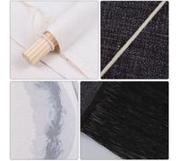 Veemoon Tenture Murale Lune Phase Complète 2 Pcs Noir et Blanc Décoration Suspendue Murale sans Cadre pour Salon Chambre Bureau Art Mural Cycle Lunaire