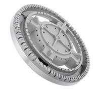 Veemoon Tête De Brûleur De Cuisinière à Gaz 130 Mm Répartiteur De Flamme Droit, Accessoire Compact En Fonte Résistante, Capuchon De Brûleur Multi-usage Cuisine Encastrée