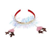 Veemoon -tête Forme De Cœur Et Élan Pailleté Pour Fêtes De Accessoires Pour Cheveux De Fête Cadeaux De