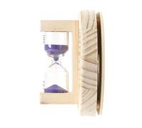 Veemoon Thermomètre-Hygromètre de Sauna Précis avec Sablier en Bois Violet 15 Moniteur D’Humidité et Température pour Sauna à Domicile Accessoire Spa Solide et Résistant à la Chaleur