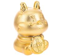 Veemoon Tirelire Décorative en Porcelaine Blanche Dragon Doré 2024 Année du Dragon Ouverture Facile et Bouchon Amovible, Pot D'épargne Zodiaque 1 Pièce pour Bureau et Présent Anniversaire