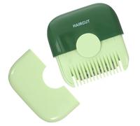 Veemoon Tondeuse à Cheveux Manuelle pour Femmes Coupe-Pointes Fourchues et Tondeuse à Franges Peigne Intégré Acier Inoxydable Couleur Avocat Vert Compacte et Portable pour Usage