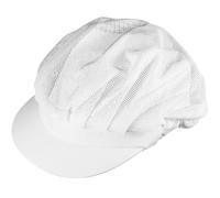 Veemoon Toque de Chef en Coton Respirant Blanc Taille Unique Élastique Chapeau Cuisine Réutilisable pour Restauration Service et Ateliers Culinaires