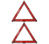 Veemoon Triangle Présignalisation Voiture Lot de 2, Panneau Avertissement Automatique Robuste Trépied, Kit Sécurité Routière Réfléchissant pour Situations d'Urgence sur Route