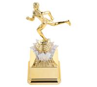 Veemoon Trophée de Compétition de Course à Pied en Plastique Doré, Petite Taille, Coupe Récompense pour Marathon et Événement Sportif, Trophée de Première Place pour École et Cérémonie