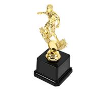 Veemoon Trophée de Football en Plastique Doré Petit Format Figurine Joueur Récompense Sportive Garçon et Filles pour Compétition Trophée du Vainqueur Présent Fête Football Réutilisable