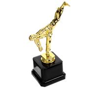 Veemoon Trophée Taekwondo en Plastique Doré Figurine Haute Levée Solide Décoration Compétition Garçon et Filles Cérémonie Prix Scolaire