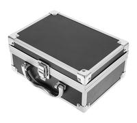 Veemoon Trousse à Cosmétiques en Alliage D’Aluminium Petite Taille Noire Boîte de Rangement Portable pour Maquillage et Accessoires Organisateur Robuste pour Outils de Beauté Mallette