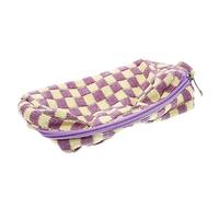 Veemoon Trousse de Maquillage à Carreaux avec Fermeture Éclair Contenant pour Articles de Toilette Trousse de Voyage et Pratique