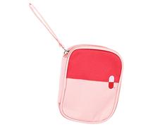 Veemoon Trousse de Secours Portable Mini Format Organisateur Pratique pour pour Voyage Randonnée et Activités Extérieures Rose