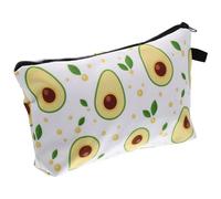 Veemoon Trousse de Toilette Motif Avocat pour Femme et Jeune Fille, Polyester Résistant, Doublure en Mousse, Fermeture Éclair Robuste, Facile à Nettoyer pour Voyage