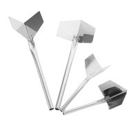 Veemoon Truelle D’angle En Acier Inoxydable Pour Plaques De Plâtre Certifié Outil Multifonction Pour Angles Intérieur Et Extérieur Lot 4 Pièces Pour Plâtrerie Et Lissage Des Murs