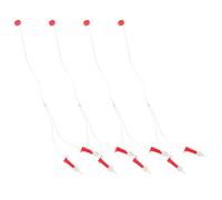 Veemoon Tube D’Infusion D’Engrais pour Arbres Fruitiers Agrumes Plastique Solide Lot de 4 Sets de Tubes Bouchons Anti-Fuite Système D’Irrigation Goutte-à-Goutte Automatique pour Jardin