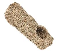 Veemoon Tunnel pour Hamster Paille Tressée Main Multi-Tunnels pour Petits Animaux comme Cochons Hamsters et Lapins Aire de Jeu et Cachette Ludique