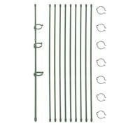 Veemoon Tuteurs pour Plantes en Pot 10 Pcs Support Orchidées Grimpantes Tuteur de Jardin 45 CM en Fibre de Verre Support Décoratif pour Plantes D’Intérieur