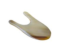 Veemoon U Shape Acupressure Massage Pen for Eye Neck Multi-functional Scraping Tool Natural Horn Physical Therapy Facial Spa Care