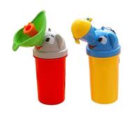 Veemoon Urinoir Portable pour Garçon et Filles en Abs sans Fuite Design Cartoon Adorable, Bouteille Urinoir pour Voyage en Voiture et Activités en Plein Air