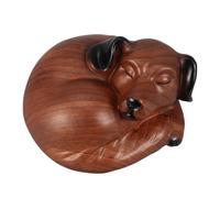 Veemoon Urne Funéraire en Résine pour Chien, Statuette Commémorative | Boîte à Souvenirs pour Cendres, Forme Chien Endormi, pour Rebord ou Étagère