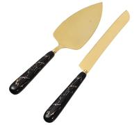 Veemoon Ustensiles Spatule à Gâteau et 2 Pièces en Acier Inoxydable Cuisine Set Couteau Ergonomiques pour Pâtisserie Cuisine Maison