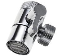 Veemoon Vanne de Robinet en Métal pour 1/2 Pouce Connecteur Tubulaire Contrôleur de Débit Étanche pour Salle de Bain