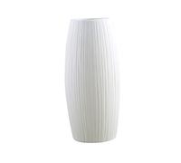 Veemoon Vase Décoratif en Céramique Blanc, Style Nordique Minimaliste, pour Composition de Fleurs Sèches, Décoration Intérieure, Mariage, 100 Caractères